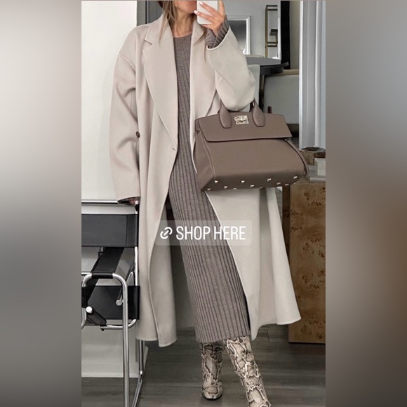 H&M Rib-knit 100% Merino Wool Dress - Picture 5 of 8